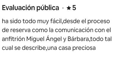 Reseña de un huésped sobre su estancia en Casa Turística La Almunia