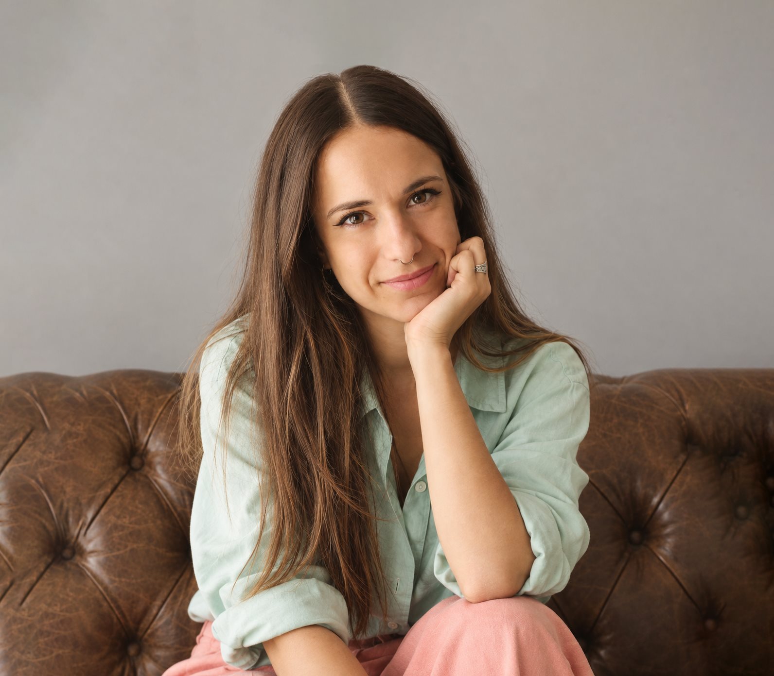Retrato de Bárbara, fundadora de pura © alma